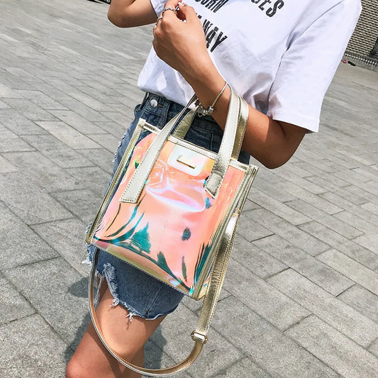 Clear Holographic Tote