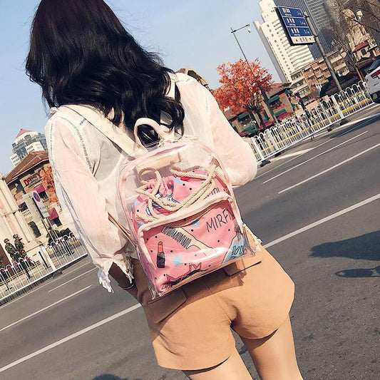 Transparent backpack