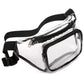 Clear fanny pack stadium approved black