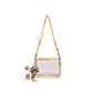 Clear plastic concert purse yellow