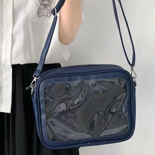 Clear plastic bag purse