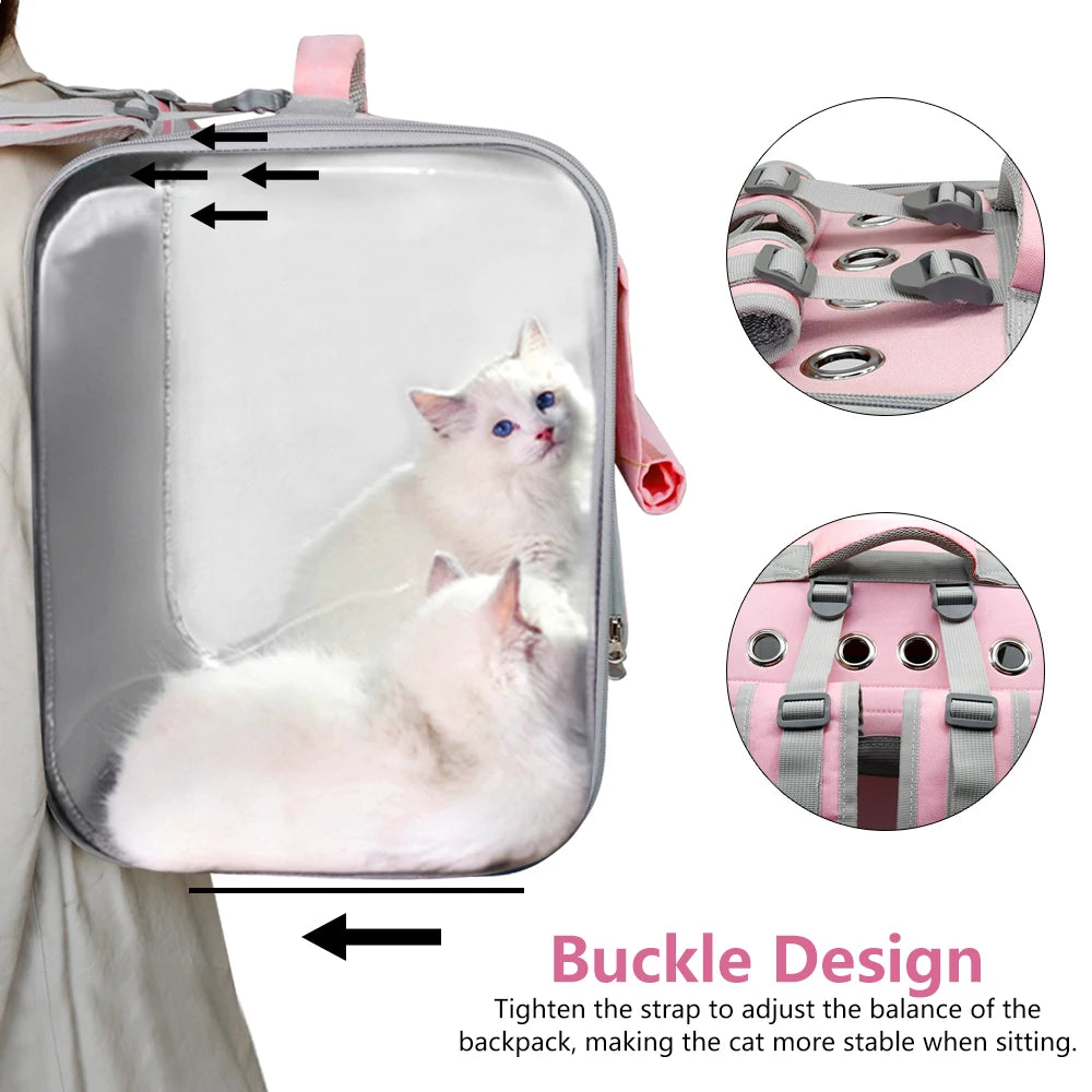 Transparent Backpack Cat Carrier