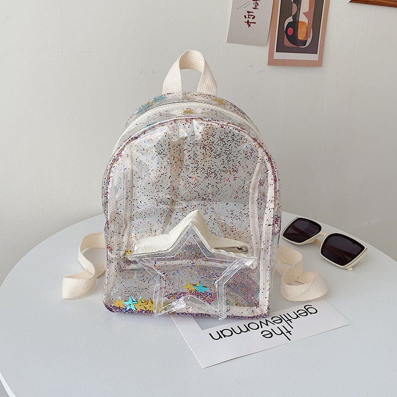 Clear Confetti Backpack