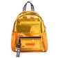 Clear backpack stadium approved yellow