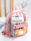 Clear Pink Mini Backpack