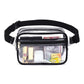 Clear plastic fanny pack black