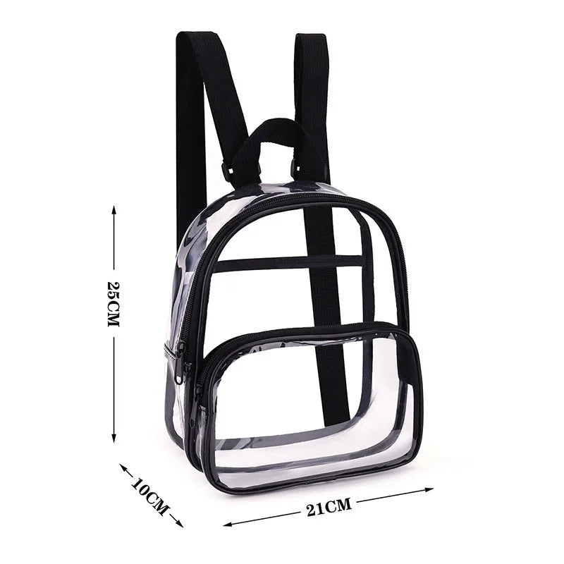 Clear backpack for stadium