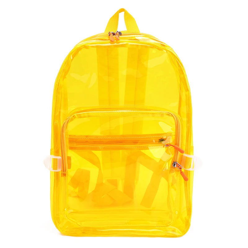 Yellow Clear backpack heavy duty