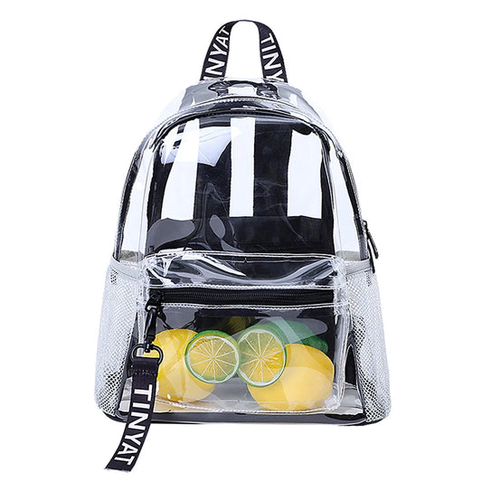 Clear backpack stadium approved white