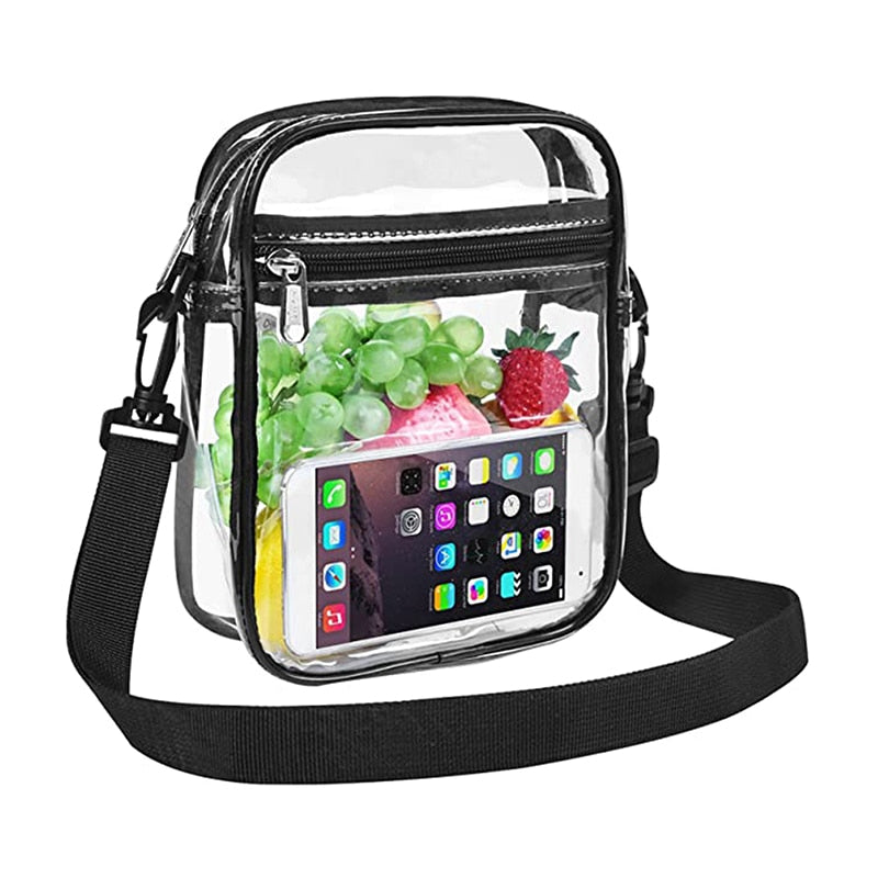 transparent stadium crossbody bag