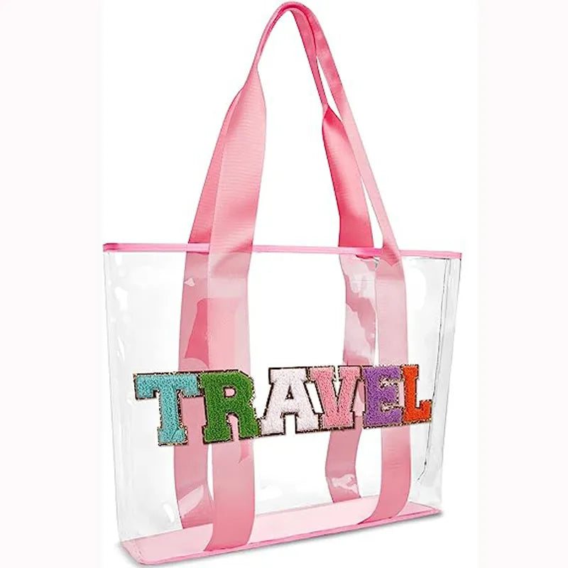 Clear Pink Tote