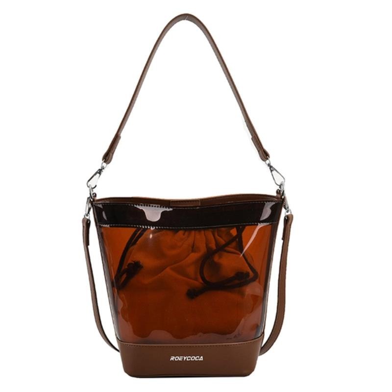 Transparent Brown Purse