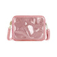 Box purse clear pink