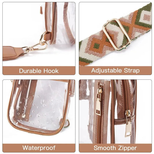Transparent sling bag