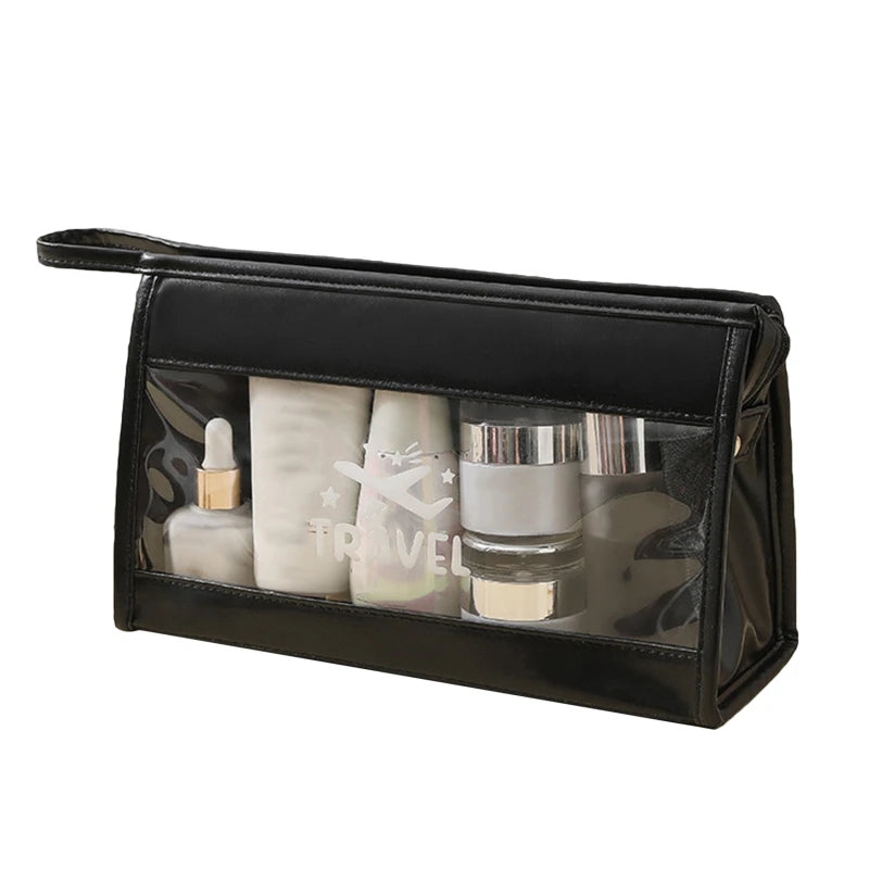 black Small clear makeup bag