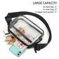 Black clear fanny pack