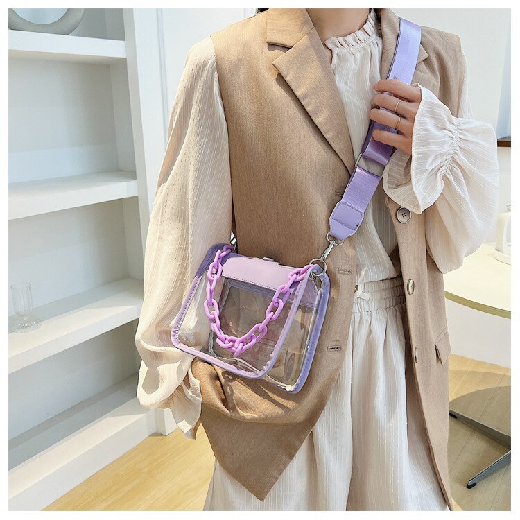 Purple Transparent Bag