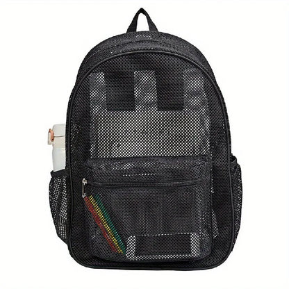 Transparent mesh backpack