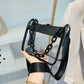 Clear plastic purse for concerts black