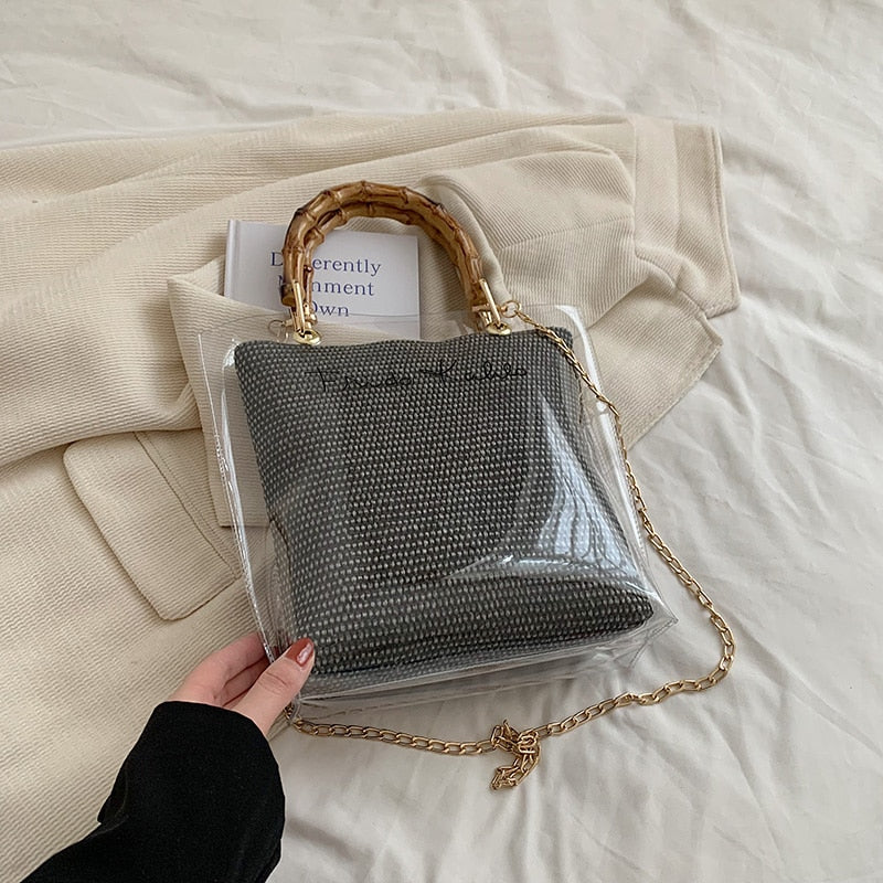 Clear Chain Tote Bag