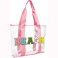Clear Pink Tote