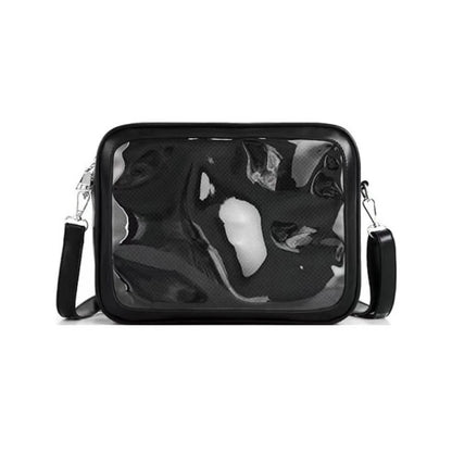 r plastic bag purse black