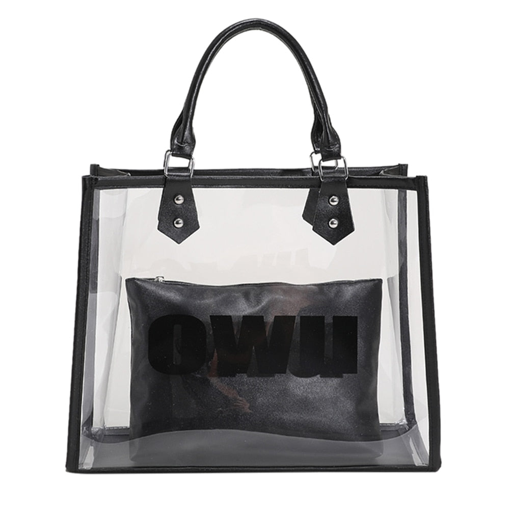 Clear Leather Bag