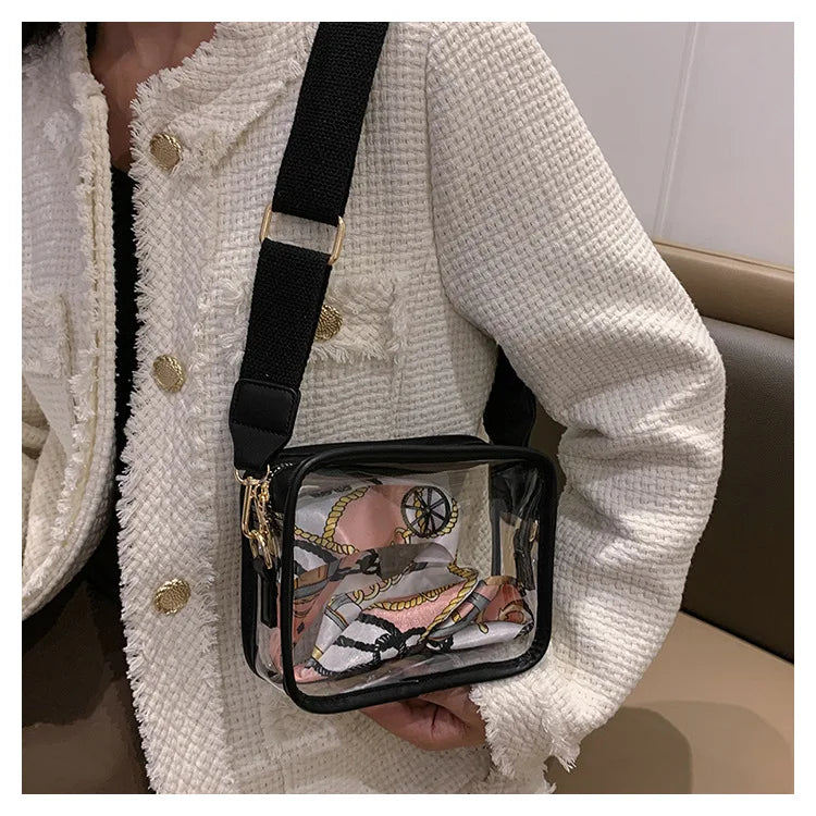 Clear plastic concert purse