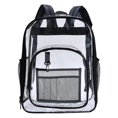 Black Transparent Backpack