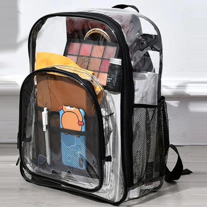 Black Transparent Backpack