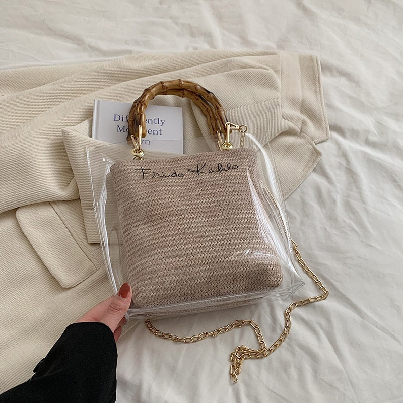 Clear Chain Tote Bag