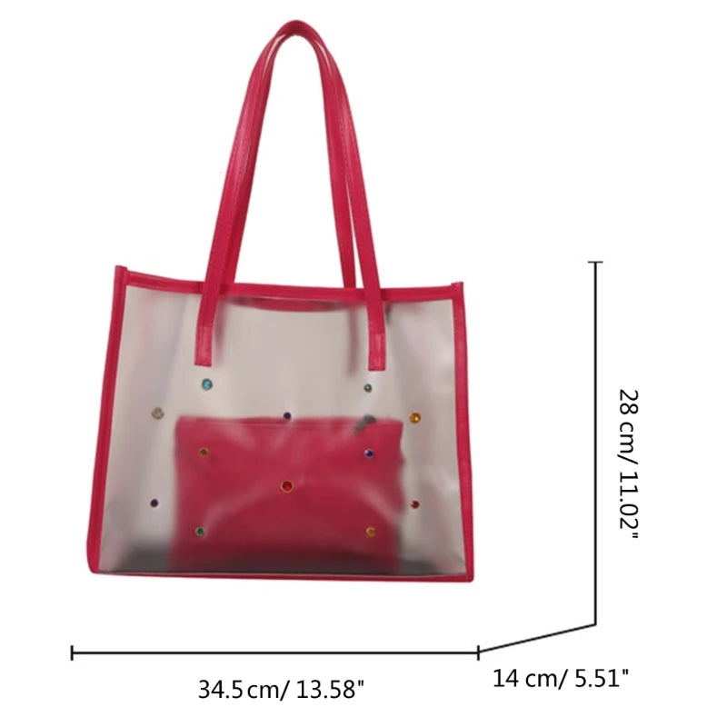 Women's clear tote bag