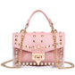 Pink Clear plastic clutch purse