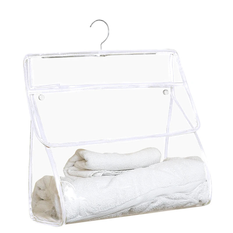 White Clear hanging toiletry bag 