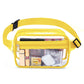 Clear plastic fanny pack yellow
