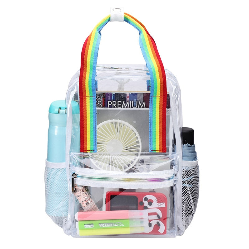 Clear Rainbow Backpack