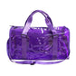 Purple Large Clear Duffle Bag