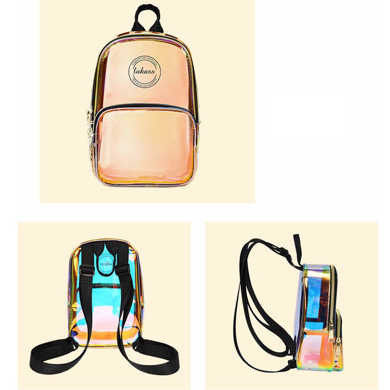 Holographic See Through Backpack