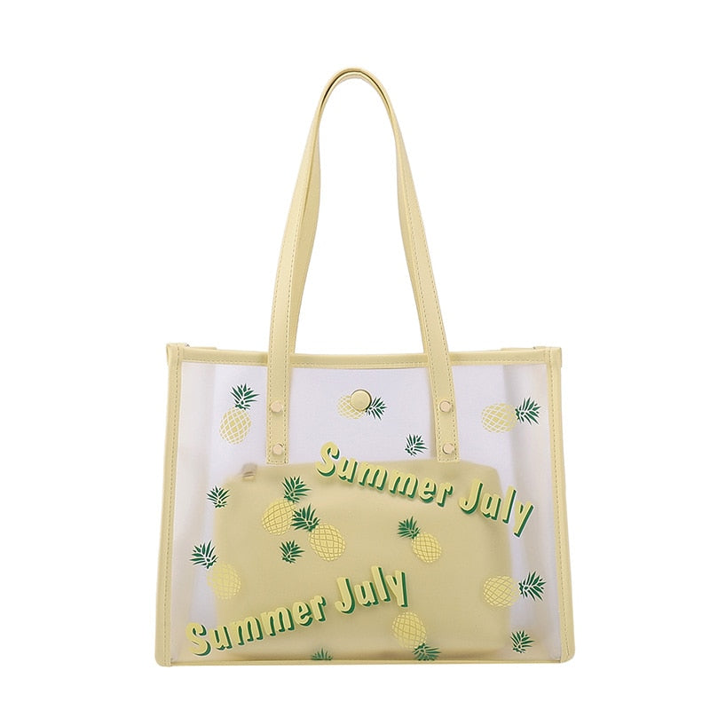 Yellow Wipe Clean Tote Bag