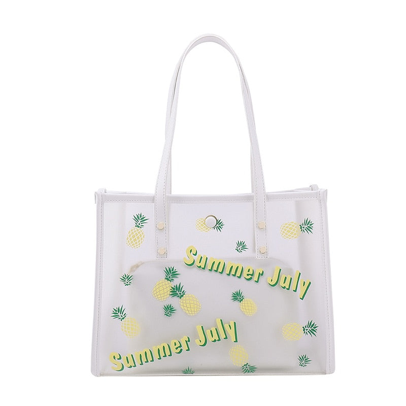 White Wipe Clean Tote Bag