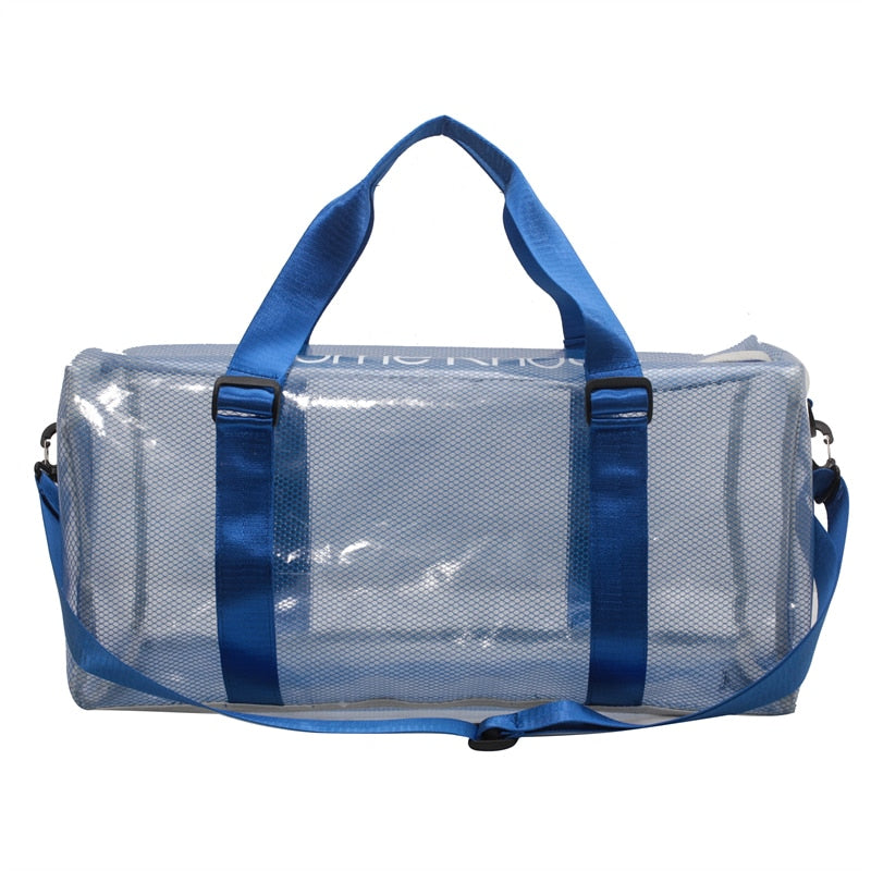 Blue Clear Duffle Bag