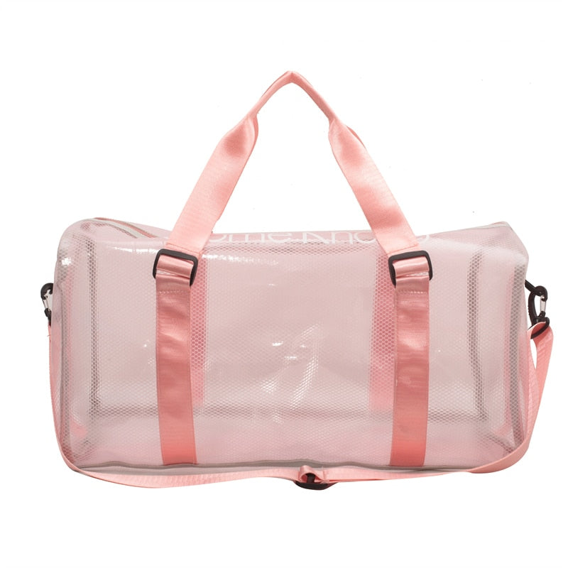 Pink Clear Gym Bag
