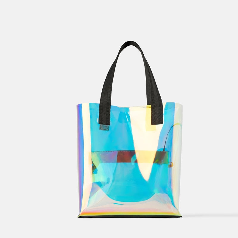 Holographic Clear Tote Bag