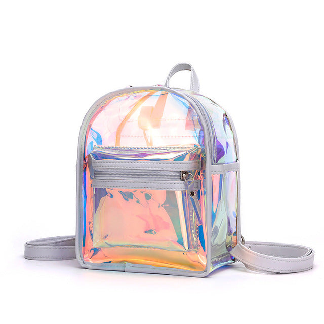 White Clear Backpack Small