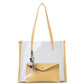 Yellow See Through Tote Bag