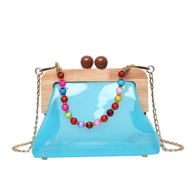 Transparent Purse With Chain