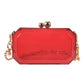 Red Transparent Chain Purse Bag