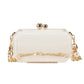 White Transparent Chain Purse Bag