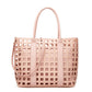 Pink Transparent Leather Bag