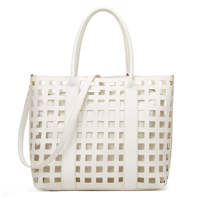 White Transparent Leather Bag